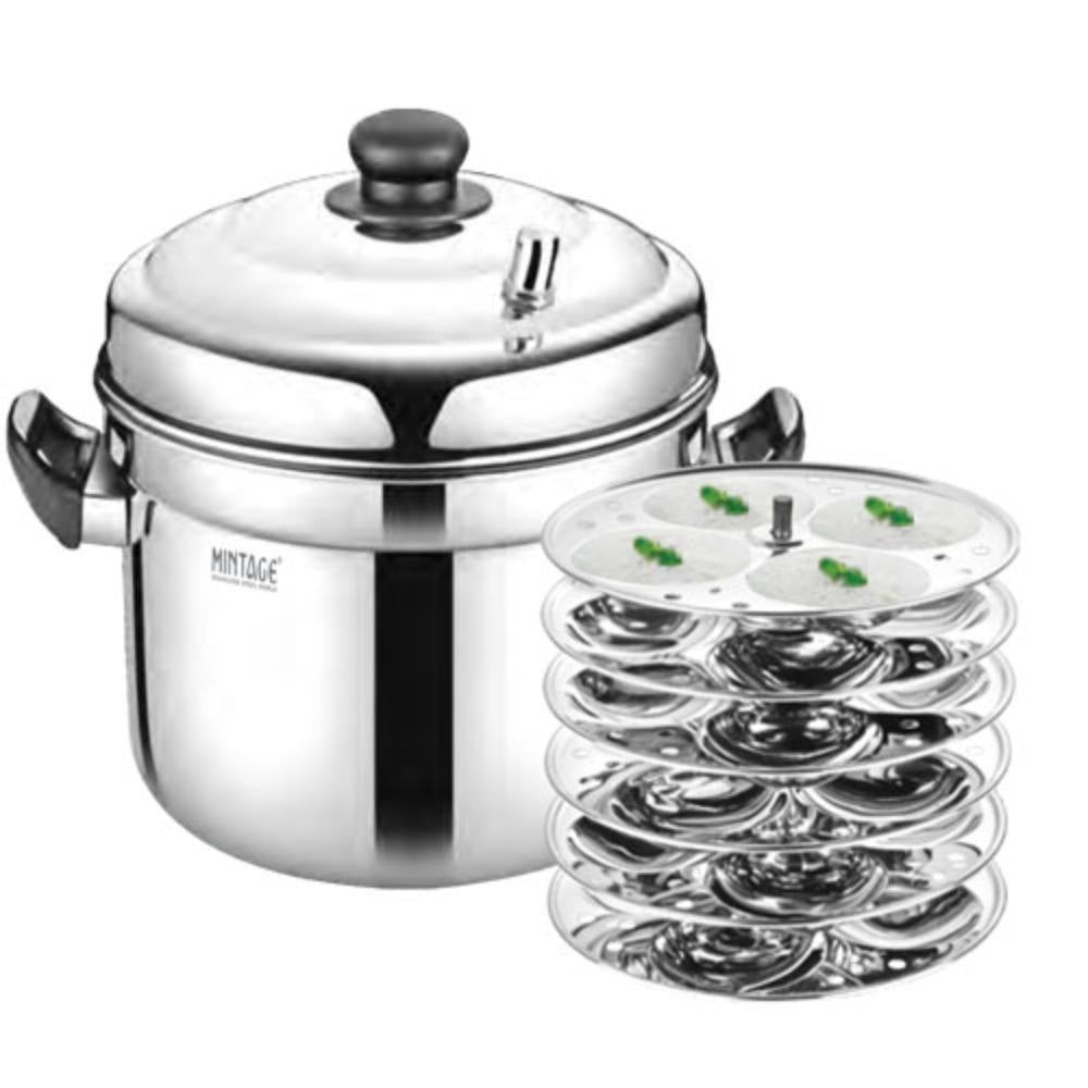 Mintage Idli Maker Marvel Stainless Steel Induction Base