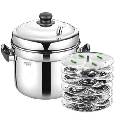 Mintage Idli Maker Marvel Stainless Steel Induction Base