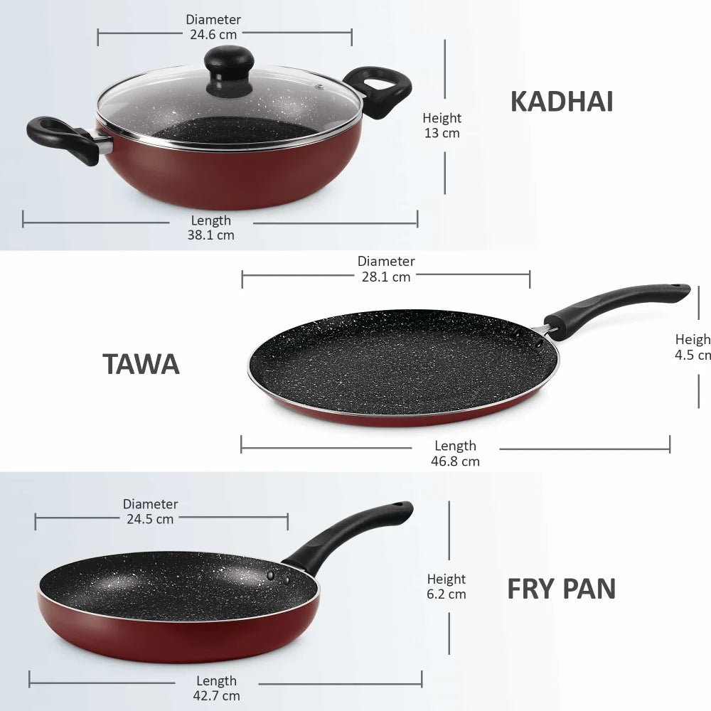 Milton My Kitchen Non-Stick Cookware Set - 3 pc