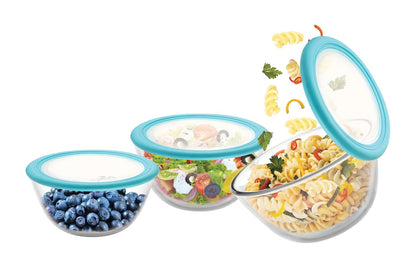 Cello Ornella Glass Mixing Bowl Set - 3 pc