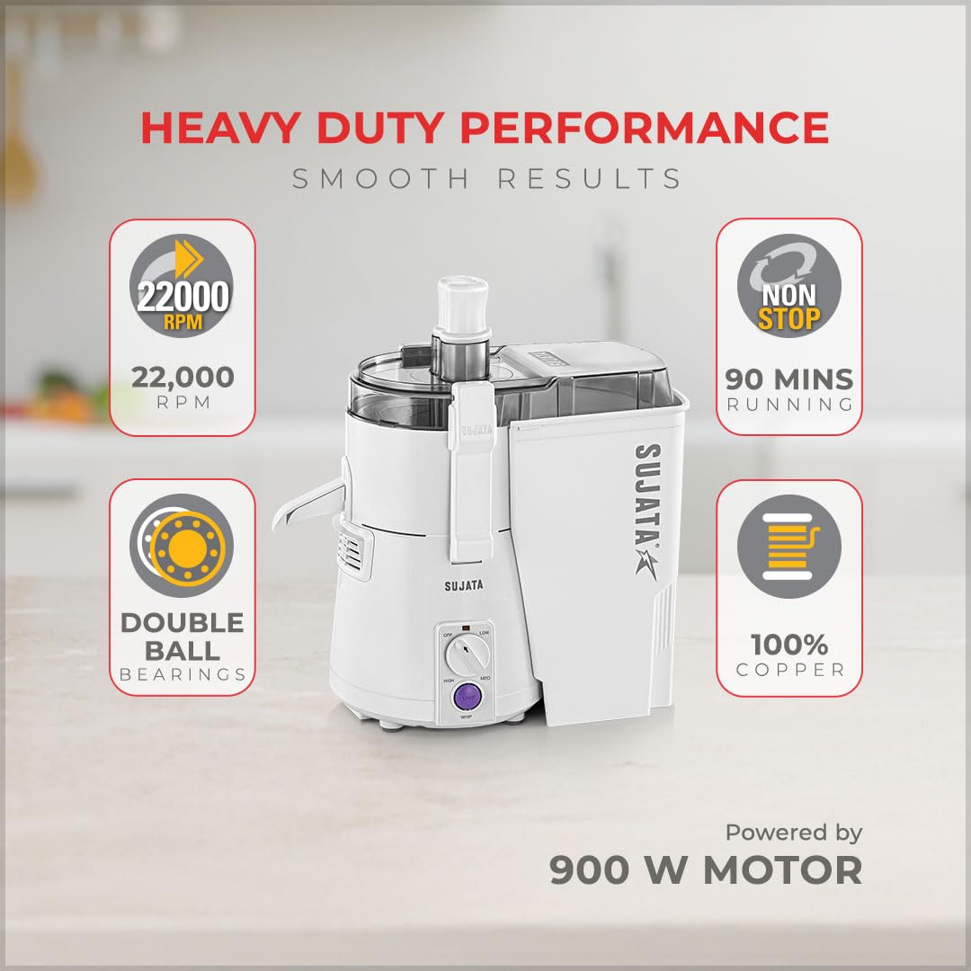 Sujata Powermatic Plus Juicer Mixer Grinder 900W