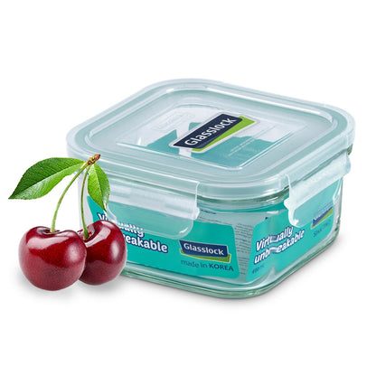 Glasslock Square Glass Storage Container — Airtight, 900ml to 2.6L