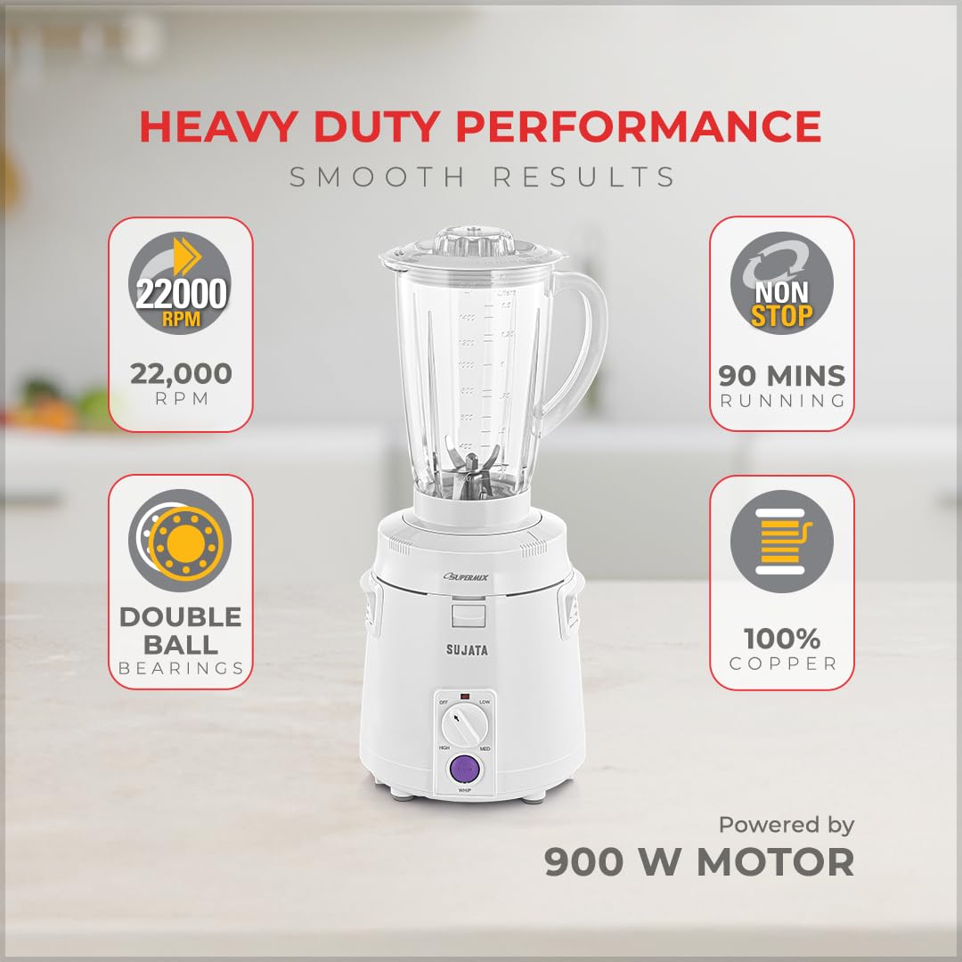 Sujata Supermix Mixer Grinder 900W