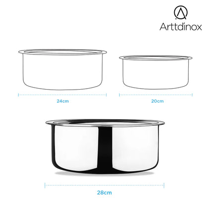 Arttdinox Reflecto Tope Stainless Steel Triply