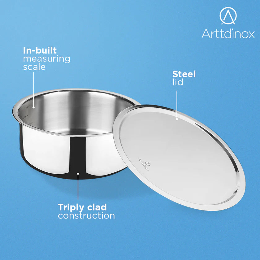 Arttdinox Reflecto Tope Stainless Steel Triply