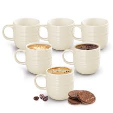 Treo Cove Ceramic Mug 200ml Set of 6