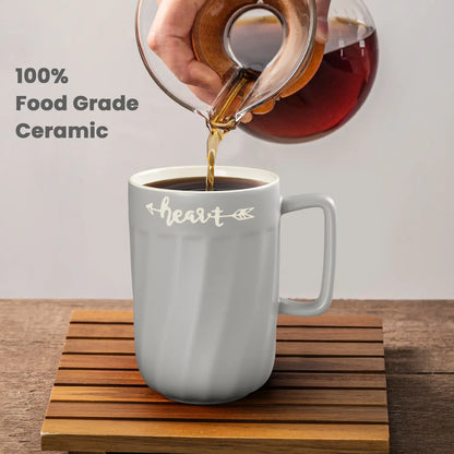 Treo Kindle Ceramic Coffee Mug 400ml Set of 2
