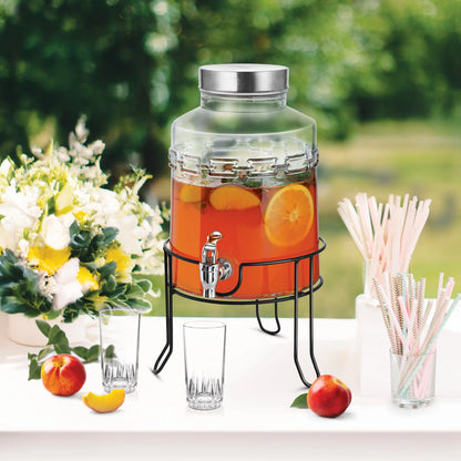 Treo Tropica Glass Water Dispenser With Stand