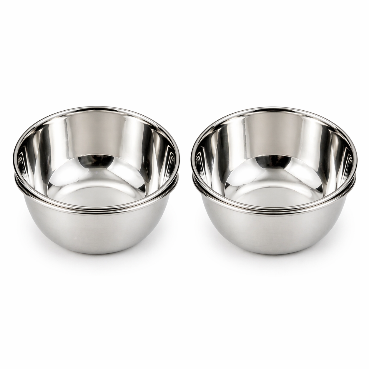 Vestasa Vinod Stainless Steel katori Mirror Polished, Pack of 6
