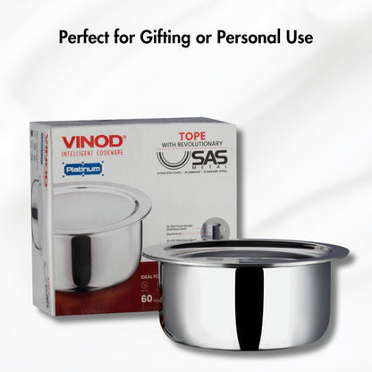 Vinod Platinum Triply Tope with SS Lid